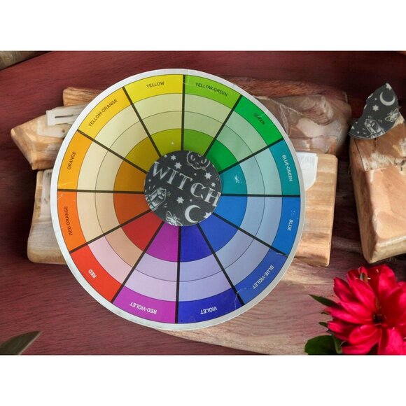 Witch-Themed Car Coasters - Set Of 2 - Moon & Stars Design - Round - Picture 8 of 12